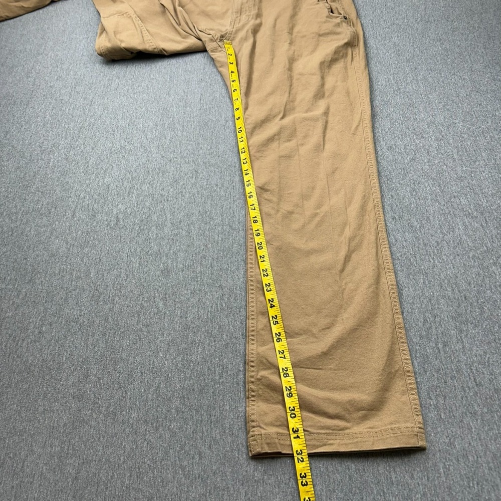Eddie Bauer Canvas Utility Pants Mens 34x32 Brown Specially Dyed Classic Fit - Picture 5 of 16